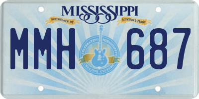MS license plate MMH687