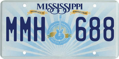 MS license plate MMH688