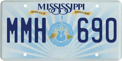MS license plate MMH690