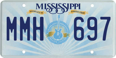 MS license plate MMH697