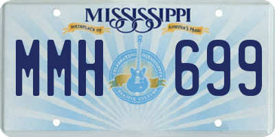 MS license plate MMH699