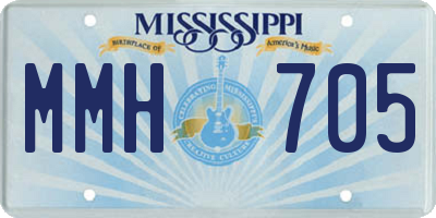 MS license plate MMH705