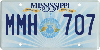 MS license plate MMH707