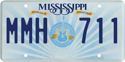 MS license plate MMH711