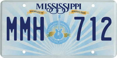 MS license plate MMH712
