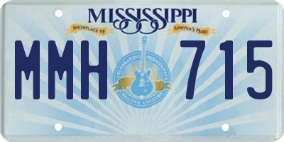 MS license plate MMH715