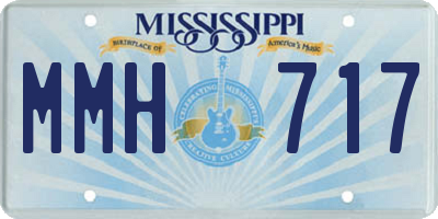 MS license plate MMH717