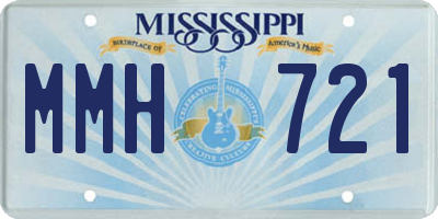 MS license plate MMH721