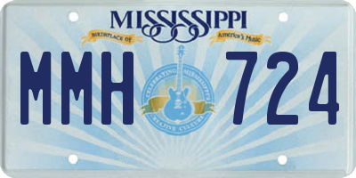 MS license plate MMH724