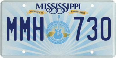 MS license plate MMH730