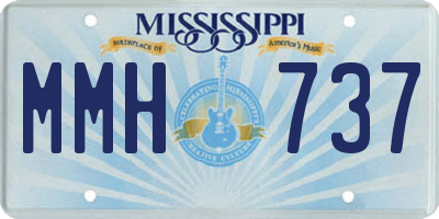 MS license plate MMH737