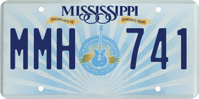 MS license plate MMH741