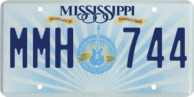 MS license plate MMH744