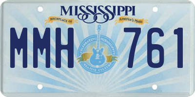 MS license plate MMH761