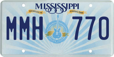 MS license plate MMH770