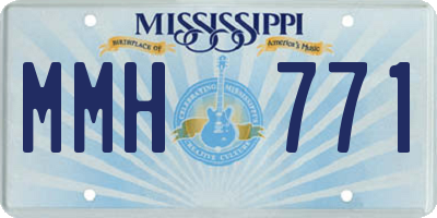 MS license plate MMH771