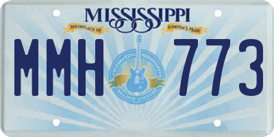 MS license plate MMH773
