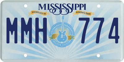 MS license plate MMH774