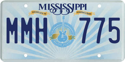MS license plate MMH775