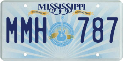 MS license plate MMH787