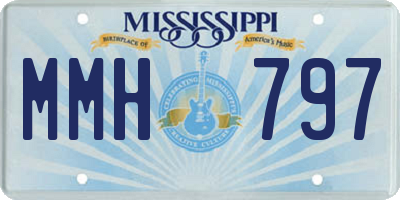 MS license plate MMH797