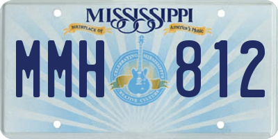 MS license plate MMH812
