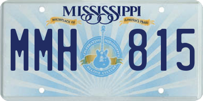 MS license plate MMH815