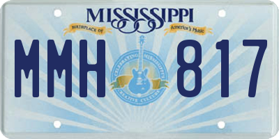 MS license plate MMH817