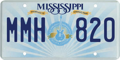 MS license plate MMH820