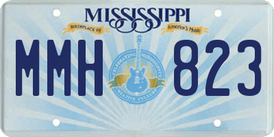 MS license plate MMH823
