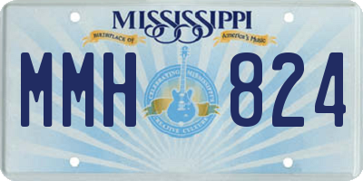 MS license plate MMH824