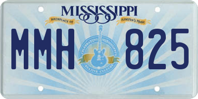 MS license plate MMH825