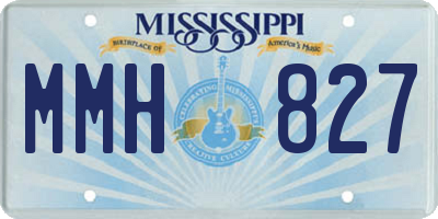 MS license plate MMH827