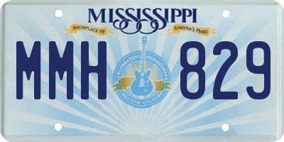 MS license plate MMH829