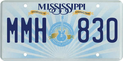 MS license plate MMH830