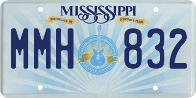 MS license plate MMH832