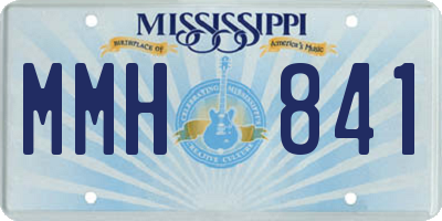 MS license plate MMH841
