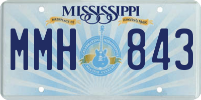 MS license plate MMH843