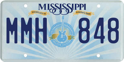 MS license plate MMH848