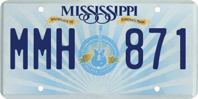 MS license plate MMH871