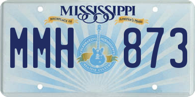 MS license plate MMH873