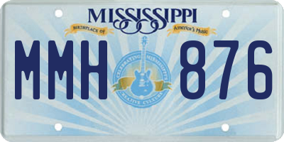 MS license plate MMH876