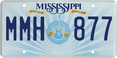 MS license plate MMH877