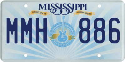 MS license plate MMH886