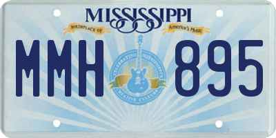 MS license plate MMH895