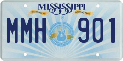 MS license plate MMH901