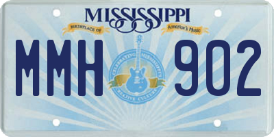 MS license plate MMH902