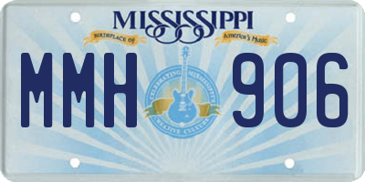 MS license plate MMH906