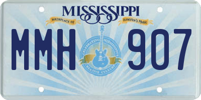 MS license plate MMH907