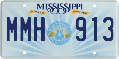 MS license plate MMH913